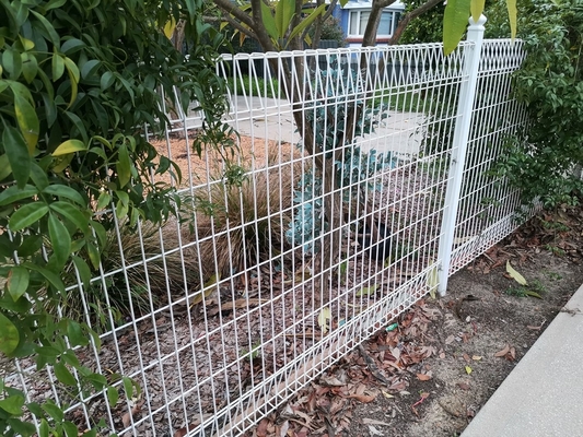 Pvc Coated 3d Uốn Cong Garden Welded Wire Mesh Panel Hàng rào Thép mạ kẽm