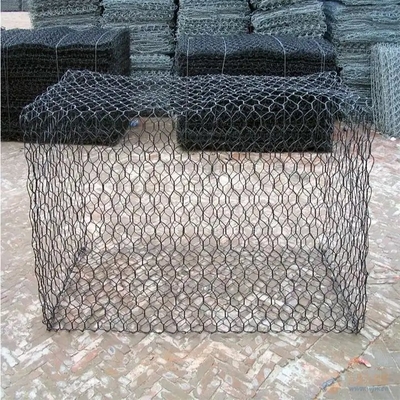 PVC phủ nhựa galvanized 2m Gabion Basket dệt