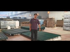 Hàng rào chống trèo bốn khúc màu xanh lá cây thực sự rất đẹp