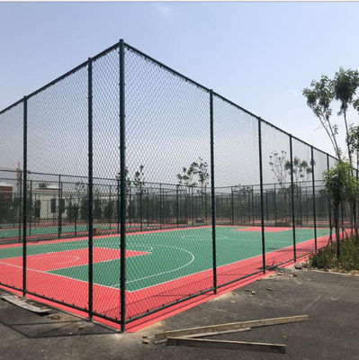 100*100mm Opening 10ft Height Knuckled Chain Link Fence ISO9001 Certification