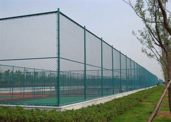 chất lượng  ISO14001 PVC Coated Wire Mesh Diamond Chain Link Fence nhà máy