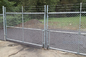High Security 18Ga - 13Ga 5 Foot Chain Link Fencing With Barbed Wire Antiwear