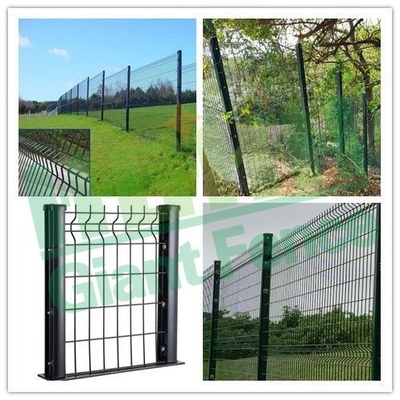 Ngoài trời 3d Curved PVC phủ lợp dây chuyền lưới hàn hàng rào cho khu vườn và trang trại bảo vệ hàng rào 3d