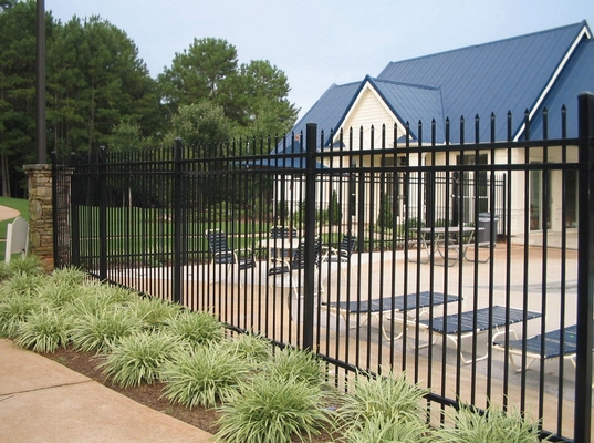 Dễ dàng lắp ráp Metal hàng rào vườn trang trí thép hàng rào picket cửa trượt cho vườn thương mại hàng rào ống