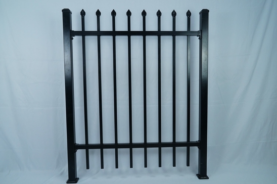 Dễ dàng lắp ráp Metal hàng rào vườn trang trí thép hàng rào picket cửa trượt cho vườn thương mại hàng rào ống