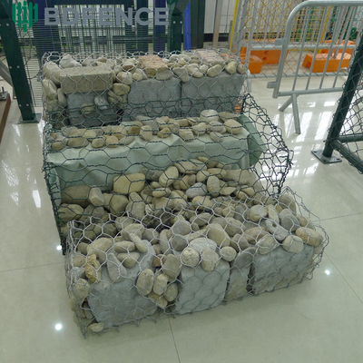 Sợi sắt lưới Gabion Garden Supporting Wall 2*1*1m 200x100x50mm