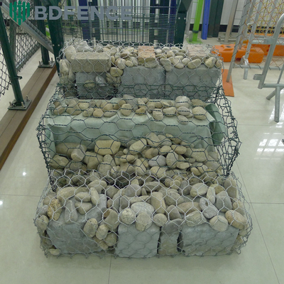 Sợi sắt lưới Gabion Garden Supporting Wall 2*1*1m 200x100x50mm