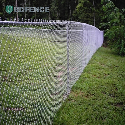6ft 8ft hàng rào dây chuyền liên kết với PVC phủ và kết thúc kẽm
