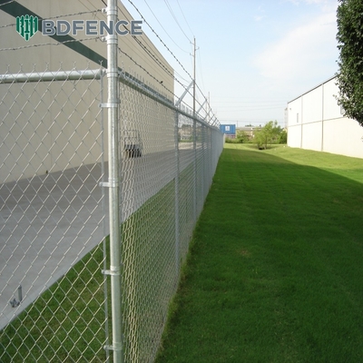Kỹ thuật Dây sợi dây chuyền kết nối dây chuyền galvanized 5ft với PVC phủ lưới dây và nóng đắm galvanizing