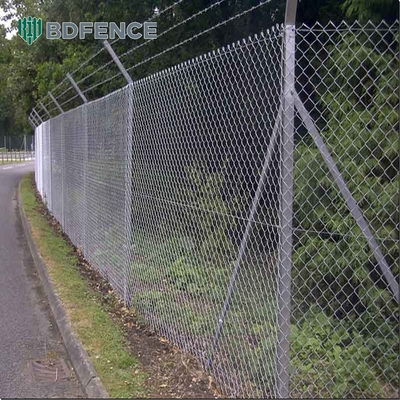 Cyclone hàng rào dây cho vườn trong 8ft chiều cao và 2.0-6.0mm đường kính dây