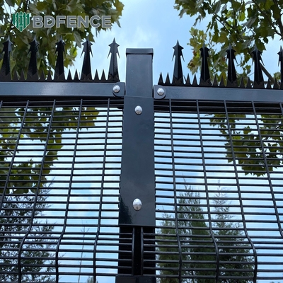 358 lưới sợi Clearview kim loại thép ngoài trời Clear An ninh hàng rào tấm Clear View