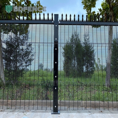 358 Phòng chống leo lên PVC phủ hàng rào biên giới tường Grill thiết kế nhìn rõ ràng