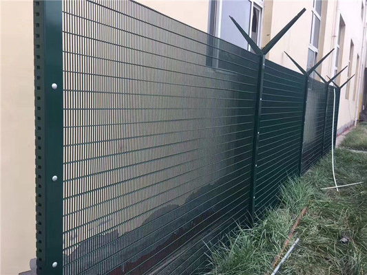 Galvanized hàn bột phủ sợi lưới bên ngoài hàng rào an ninh 358 chống leo hàng rào bảng điều khiển