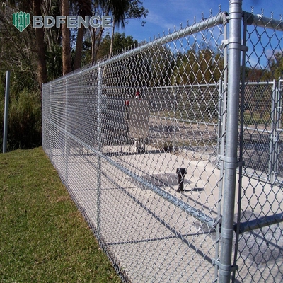 8 ft công nghiệp chuỗi liên kết an ninh hàng rào dây cáp mạ cho sân vườn