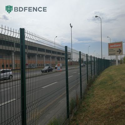 Tấm lưới thép mạ kẽm chất lượng cao, phủ PVC, uốn cong 3D hình chữ V, hàn cho vườn