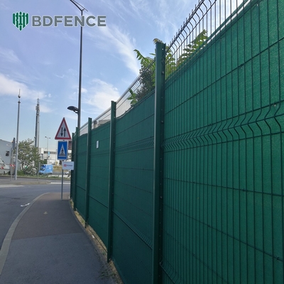 Kim loại 3d kim loại 3d hàn tấm hàng rào lưới sợi dây dễ dàng lắp ráp PVC phủ phủ màu đen màu xanh lá cây thép sắt thép thép