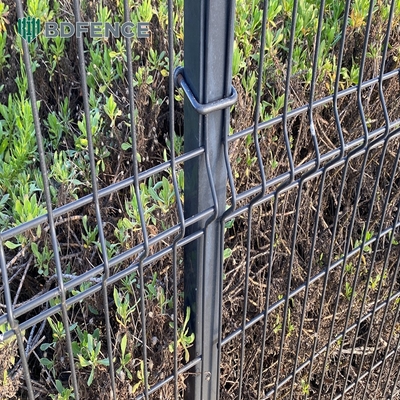 Bảo mật Curved Metal Pvc Powder Coated 3d Welded Wire Mesh Fence Panel