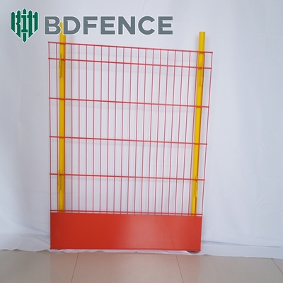 Bột phủ 75 * 75mm Light Duty Edge Protection Fence Màu vàng