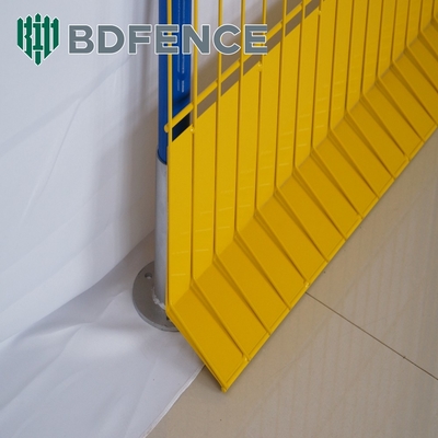 Bột phủ 75 * 75mm Light Duty Edge Protection Fence Màu vàng