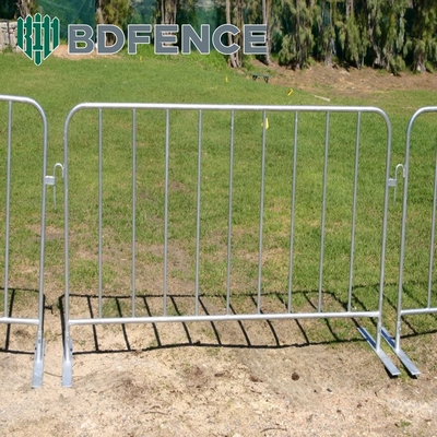 Nắm nóng nhựa galvanized kim loại hàng rào kiểm soát đám đông an ninh di động