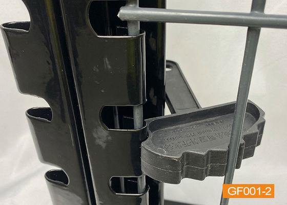 Peach Post 3D Curved Steel Edge V Mesh Security Fords