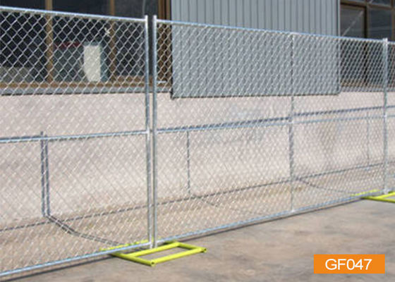 Hàng rào tạm thời mạ kẽm nhúng nóng có chiều cao 6 feet với ống khung 32mm