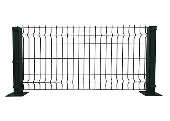 3d V Mesh hàng rào PVC màu xanh lá cây / đen / màu xám Metal hàng rào Wire Mesh an ninh