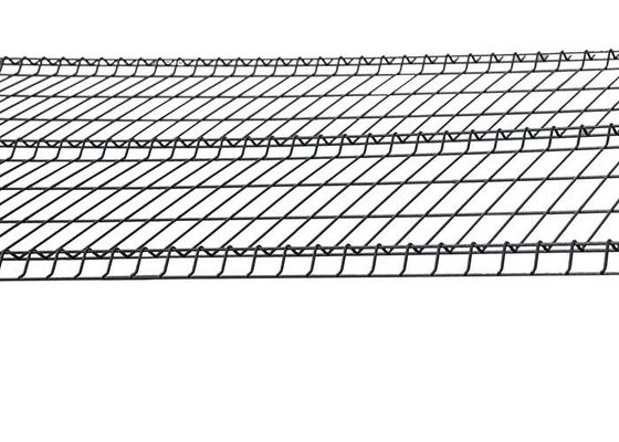 3d V Mesh hàng rào PVC màu xanh lá cây / đen / màu xám Metal hàng rào Wire Mesh an ninh