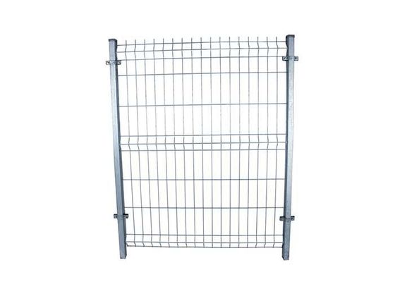 Rectangle Post PE Coating 50 * 200mm Wire Mesh Security Fence