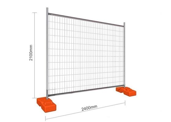 Hàng rào xây dựng nhiệt độ tiêu chuẩn Úc 2100mmx2400mm