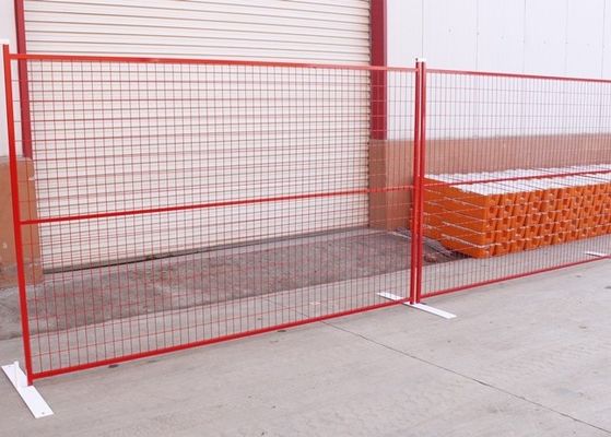 Dễ dàng lắp ráp PVC phủ H8ft có thể tháo rời Hàng rào tạm thời