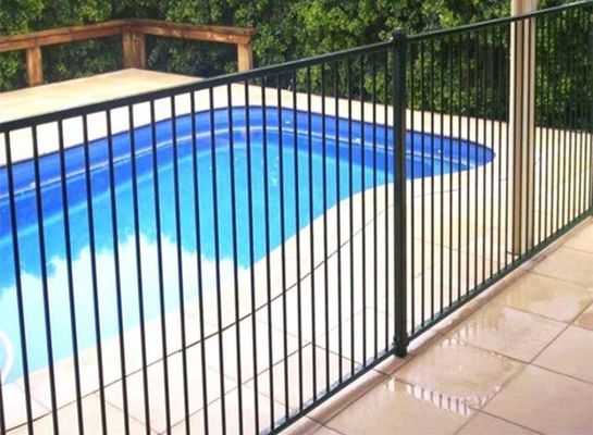 Khung sắt cứng cao Palisade Rào ống bảo mật Rào bảng hình vuông Hot dip cho cổng lối vào