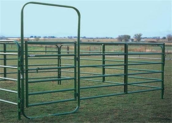 Cổng hàng rào trang trại ống tròn sơn tĩnh điện ISO9001