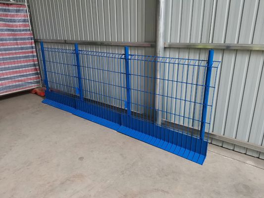 Blue Q195 Steel Edge Safety Fence Bụi phủ