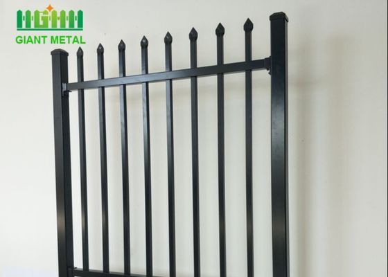 OHSAS 18001 Hàng rào thép hình ống sơn tĩnh điện tại nhà
