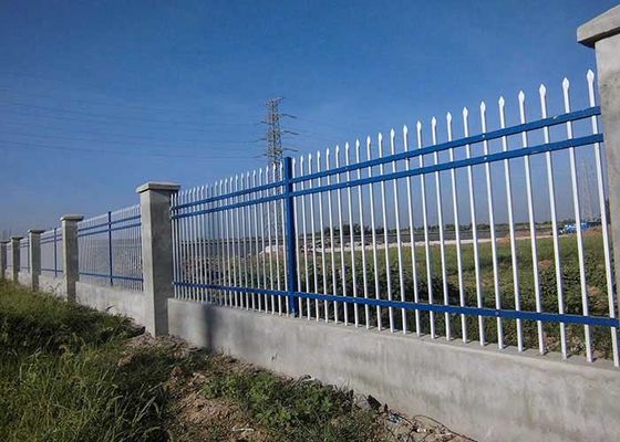 đường ray ngang Picket Hàng rào hình ống thép hàng đầu
