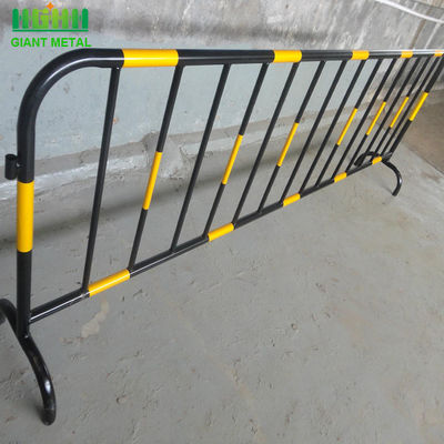 1.8mm Độ dày kim loại thép an toàn đường bộ di động người đi bộ tạm thời kiểm soát đám đông rào cản để kiểm soát giao thông