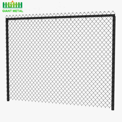 Q195 Pvc tráng 50 * 50mm Hàng rào liên kết chuỗi nhựa cho sân thể thao