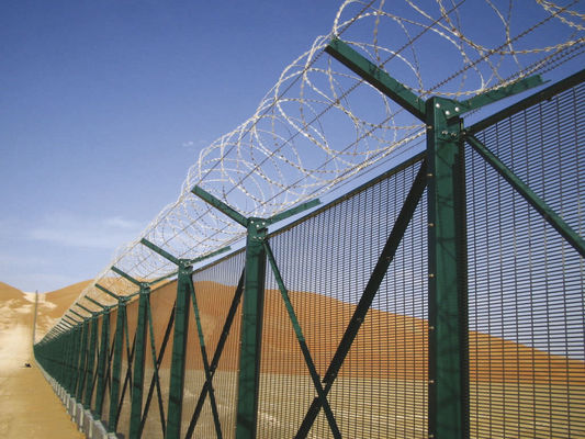 Hàng rào an ninh nhà tù sơn tĩnh điện dễ dàng lắp ráp