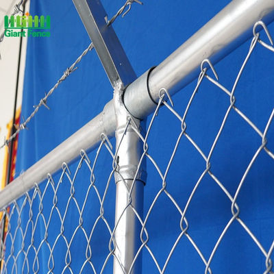 Chiều cao 6ft mạ kẽm chống ăn mòn Hàng rào liên kết chuỗi tạm thời để xây dựng