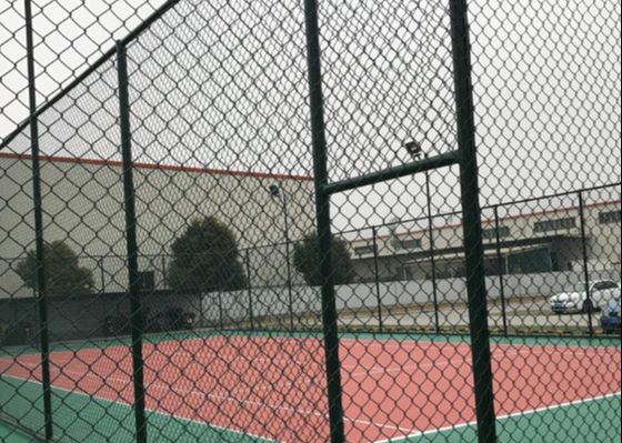 8 ft cao x 25 ft cuộn PVC phủ kim cương hình dạng lưới dây thép thép galvanize chuỗi nối hàng rào