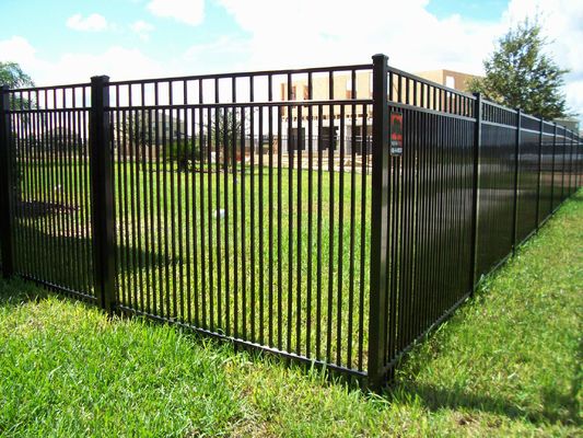 Bột phủ phủ chống nước Corten đen kim loại galvanized picket ống thép hàng rào