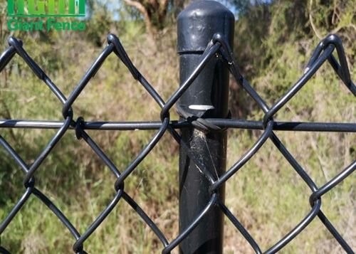 Pvc tráng phủ trang trí sân vườn Chu vi 2mm Chuỗi liên kết dây hàng rào lưới