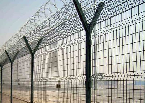 Hàng rào an ninh sân bay có hình chữ Y chiều cao 1030mm với dây thép gai