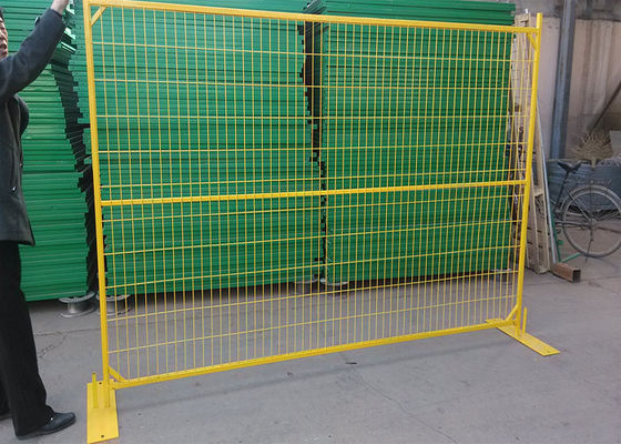 Công trường xây dựng Chiều cao 6ft Hàng rào tạm thời được sơn tĩnh điện Chiều rộng 9,5ft
