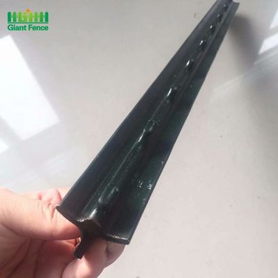 Bức tranh màu xanh lá cây nhạt 0,95lbs Studded T Post 800mm 2,6 Ft