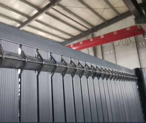Chiều cao 1,8 mét Hàng rào lưới hàn 3d Dây chống lão hóa với bảng điều khiển bằng nhựa