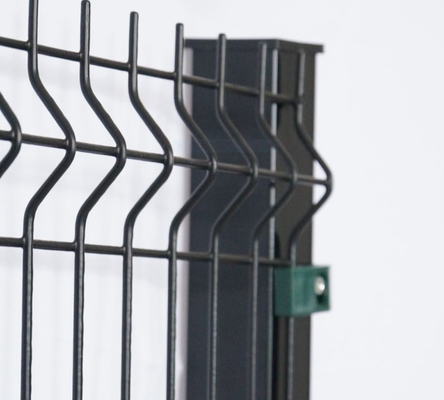 Chiều cao 1,8 mét Hàng rào lưới hàn 3d Dây chống lão hóa với bảng điều khiển bằng nhựa