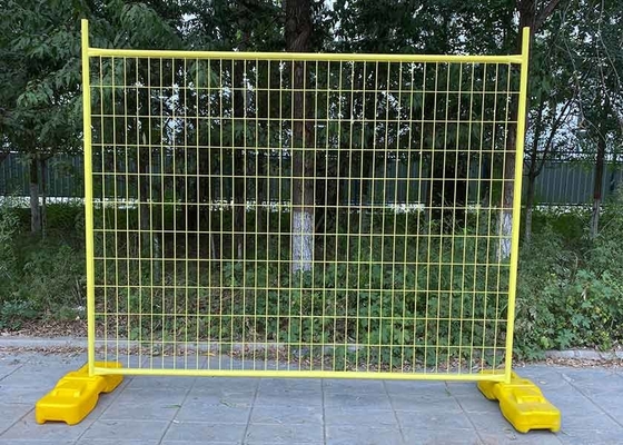 Chiều cao 6ft Hàng rào rào cản tạm thời An toàn công cộng Ống thép nhẹ hàn