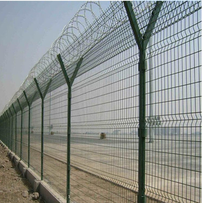 Hàng rào an ninh lưới V mạ kẽm Sân bay lưới thép hàn